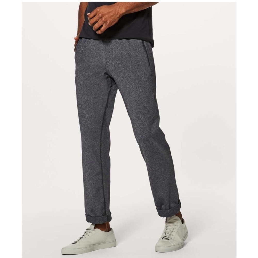 Lululemon Discipline Pant Luon Athletic Pants Heathered Black Size Large